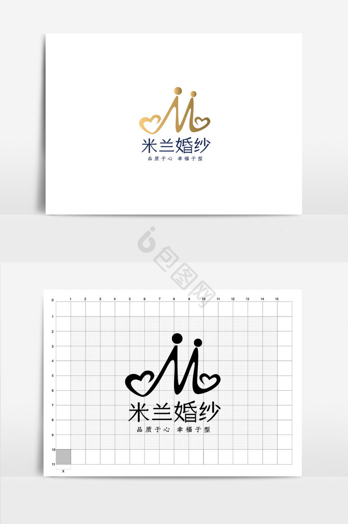 婚庆行业VI婚纱标志婚纱logo图片