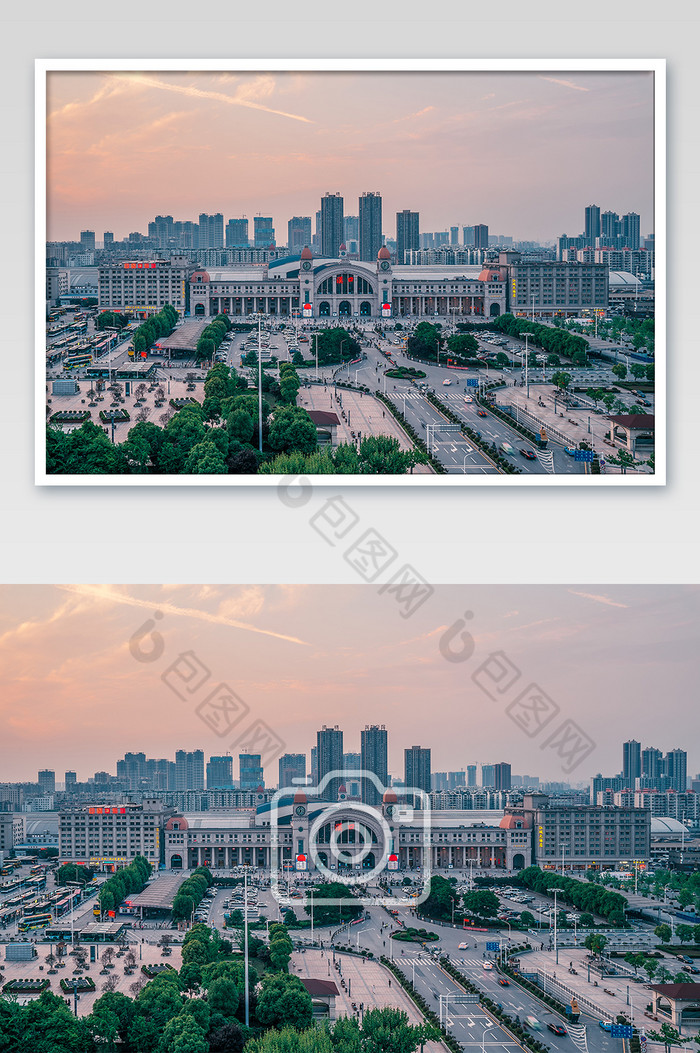 武汉汉口火车站城市建筑摄影图片图片