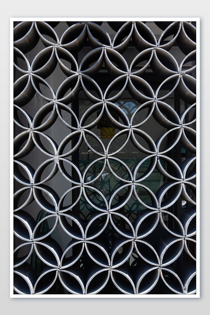 民宿瓦片墙花型墙纹理墙背