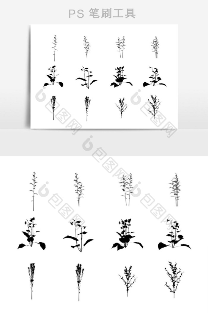 植物花草笔刷图片图片