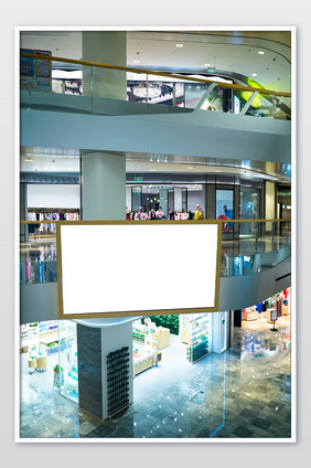 商场LED屏幕空白屏幕广告牌摄影图