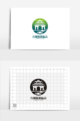 特色古城旅游VI标志logo设计