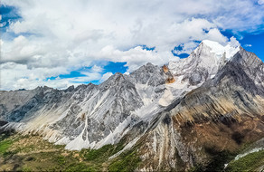 美丽壮阔雪山自然风景摄影图图片