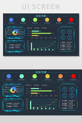 精准营销数据可视化大数据后台UI界面
