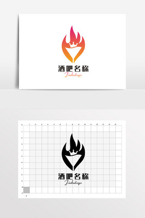 酒吧烧烤店夜店LOGO标志VI