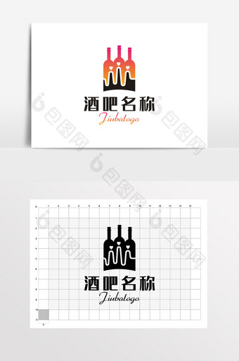 酒吧创意夜店LOGO标志VI图片