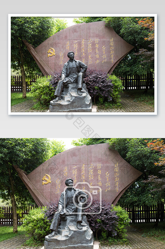 井岗山毛泽东雕塑景观