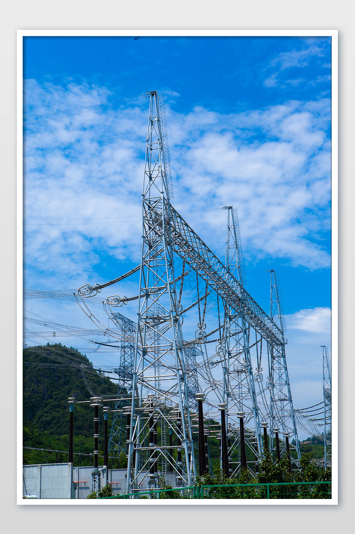 城市基础建设电站电力站高清摄影图