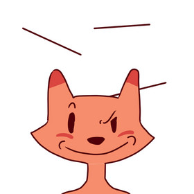 粉色的狐狸表情包图片