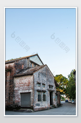 古老建筑老房子残破工厂摄影图图片