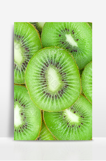 绿色新鲜猕猴桃水果背景图片