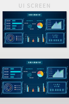 设备使用大数据可视化UI网页界面设计