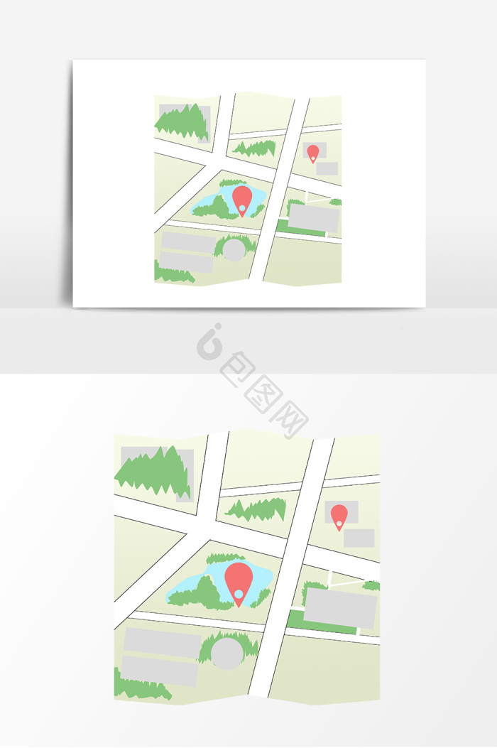卡通地图图片-卡通地图素材免费下载-包图网