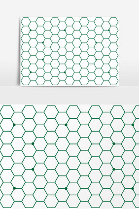 绿色几何图形底纹元素