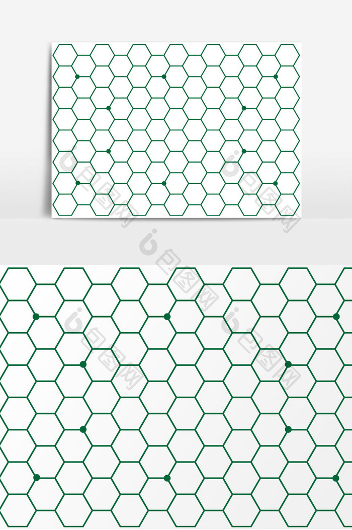 绿色几何图形底纹元素