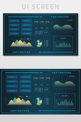 可视化大数据UI网页界面设计后台科技