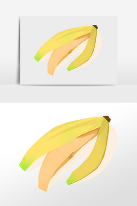 手绘垃圾分类生活垃圾香蕉皮插画