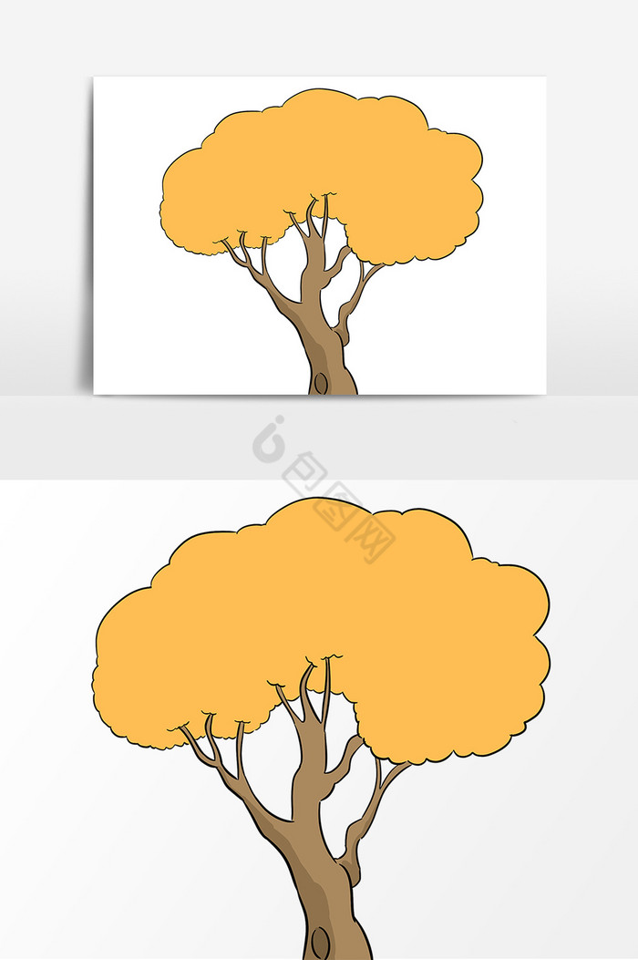 金色的大树图片