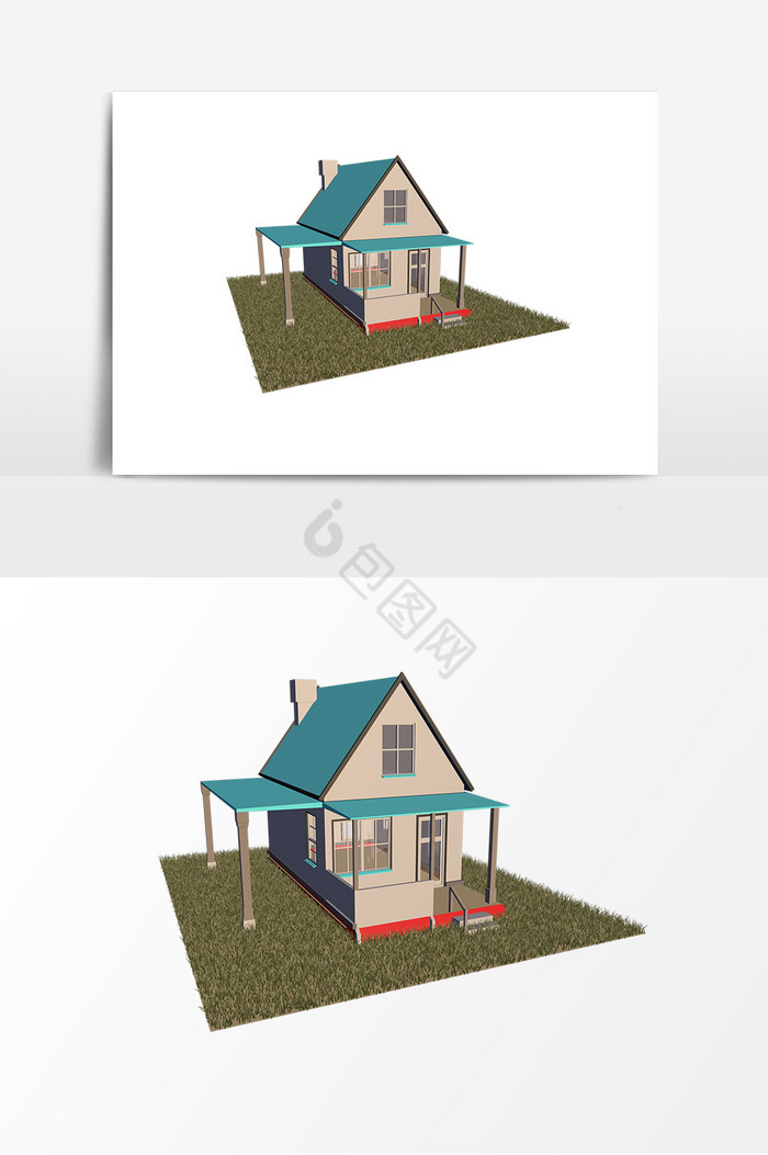 小木屋小房屋模型图片