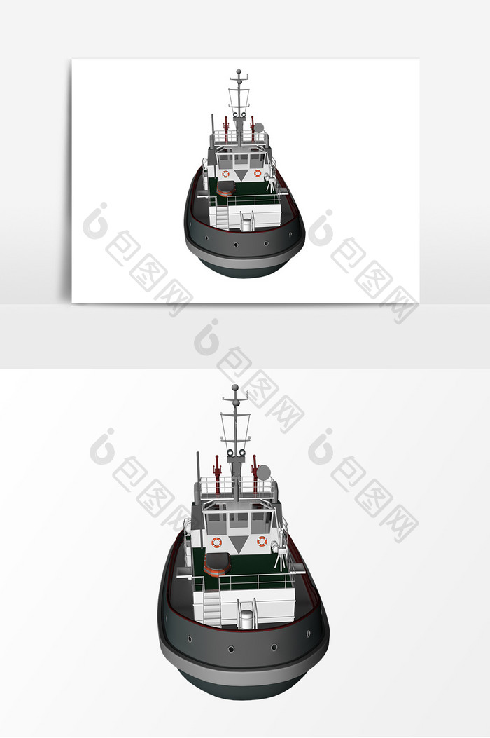 中型海上游艇模型