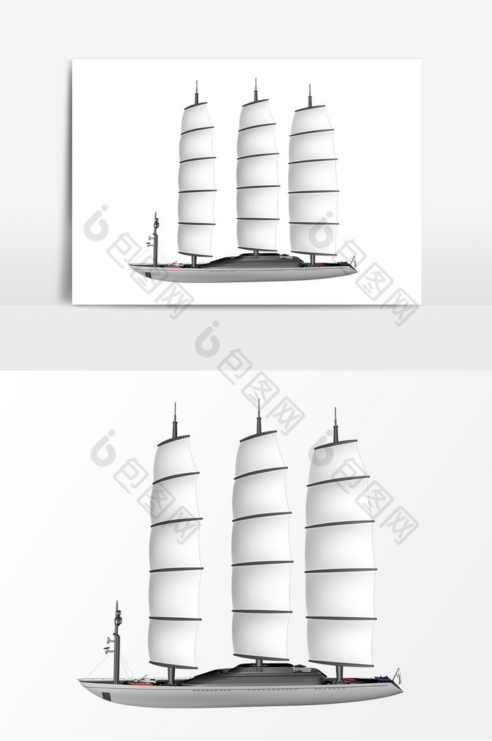 大型海上游艇帆船图片图片