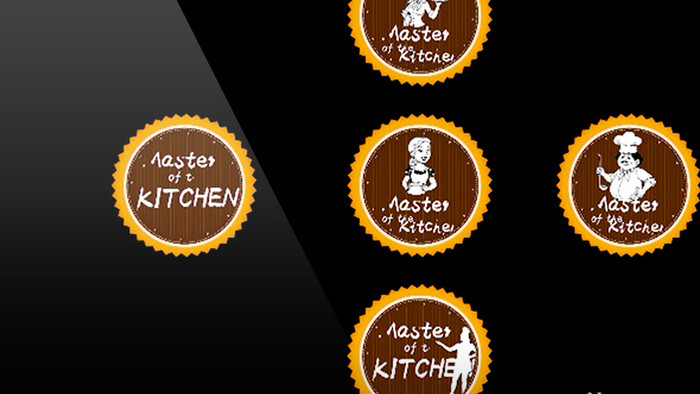 美食节目食物宣传厨师剪影动画效果字幕包