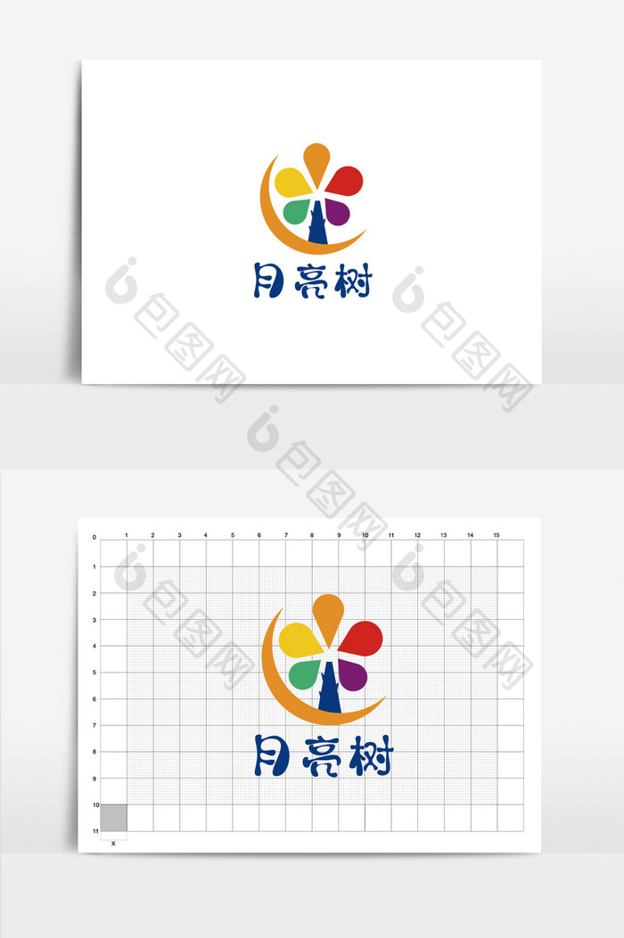 可爱充满童趣的幼儿园logo标志VI设计