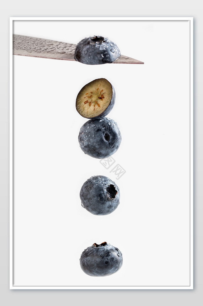 高清美食水果新鲜蓝莓摄影图图片