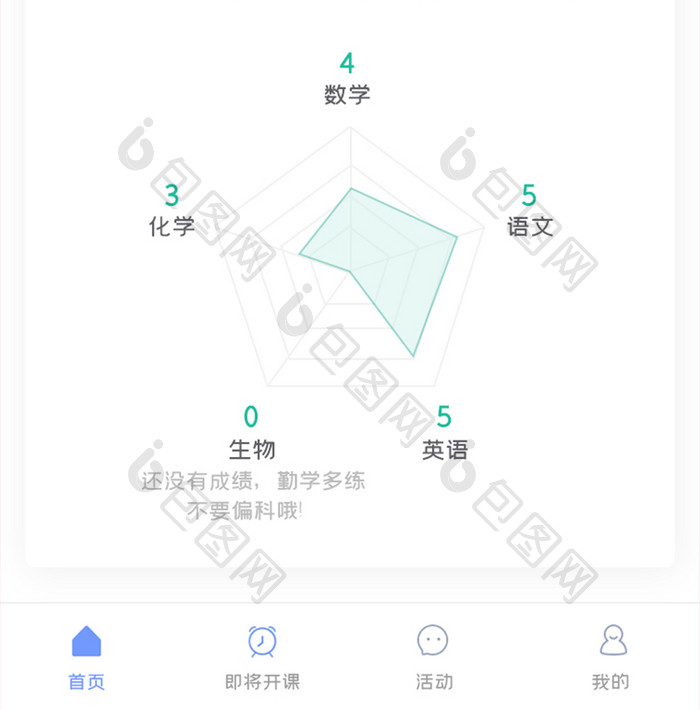 教育培训APP成长计划UI移动界面