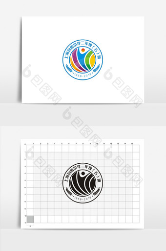 特色个性学校班徽VI标志logo设计图片