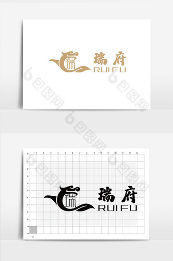 中式地产logo VI图片