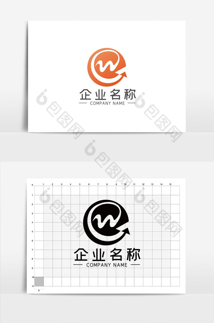 字母ewLOGOVI模板图片图片