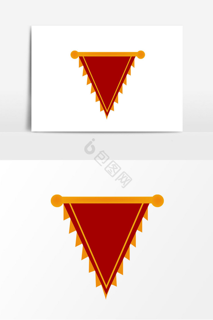 三角形旗子图片