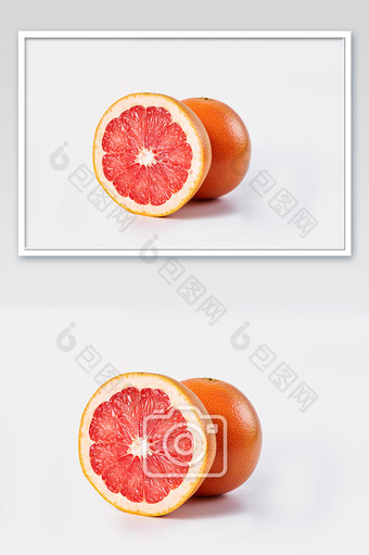 红色西柚柚子水果新鲜美食摄影图片