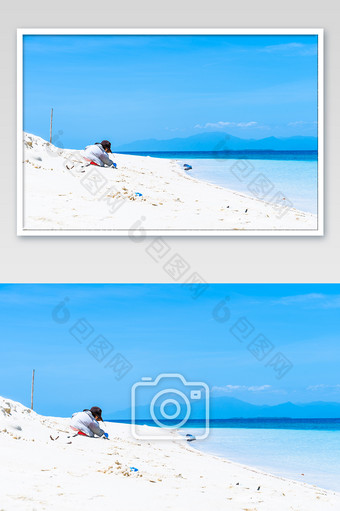夏日菲律宾童趣沙滩海边度假旅游图片