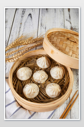 灌汤小笼包肉馅金陵汤包早点