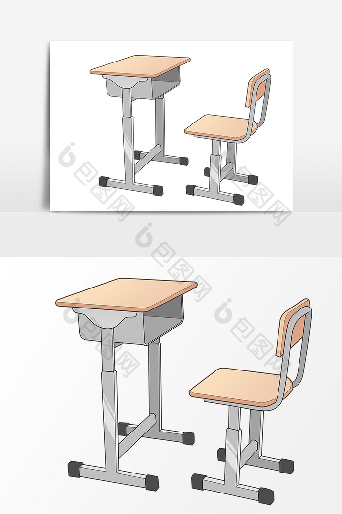 教师节课堂课桌椅组合图片图片