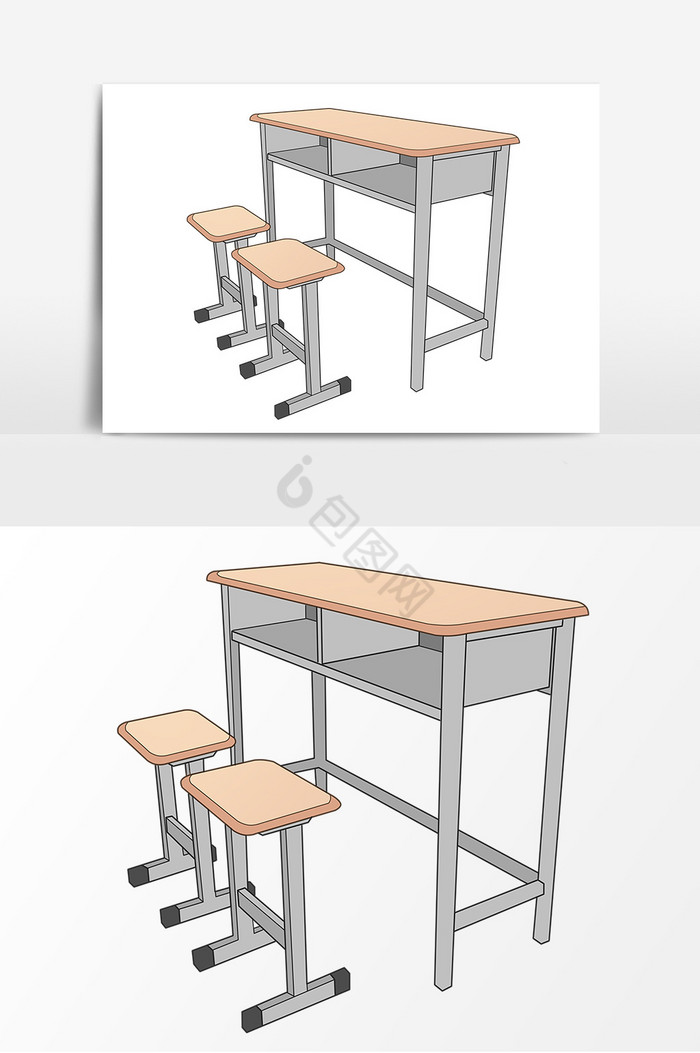 教师节课桌椅组合图片