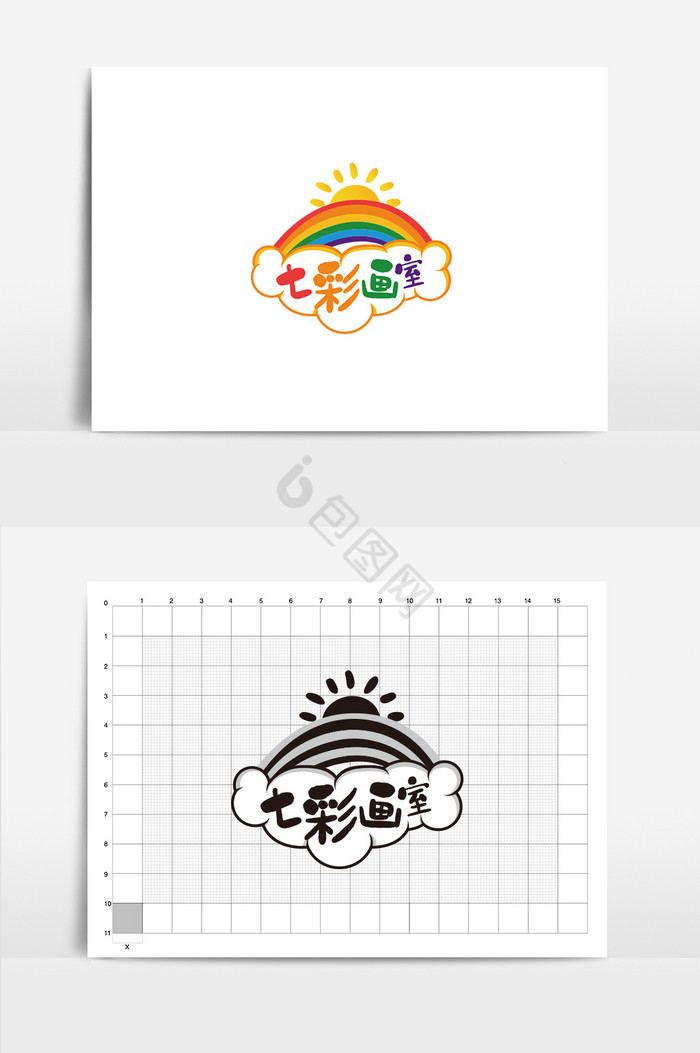 美术培训VI画室logo标志图片