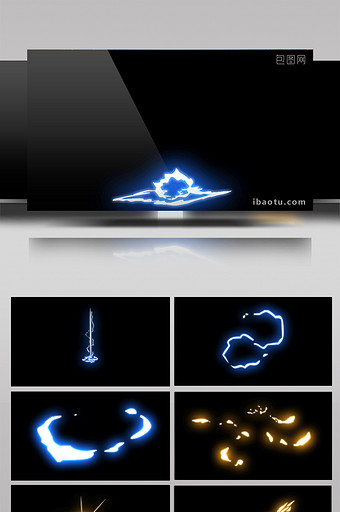 15款alpha通道自然能量光电动画素材图片