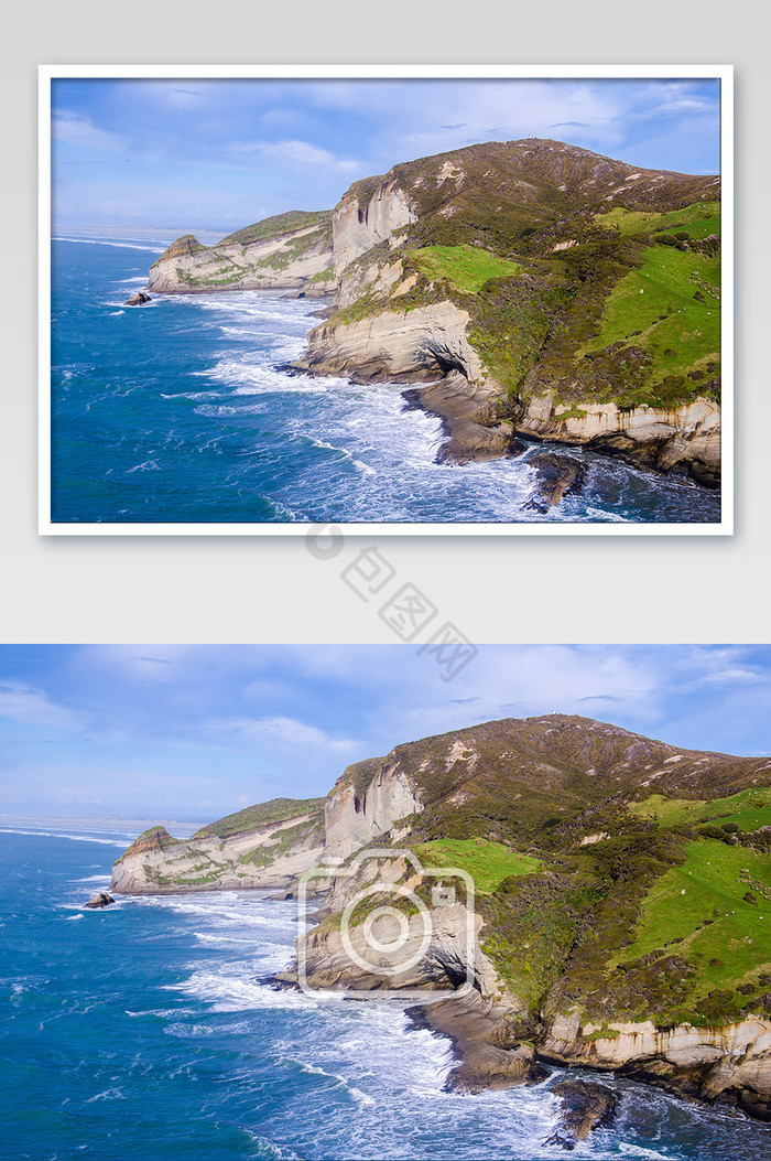 新西兰南岛海岸线自然风光摄影图片