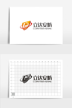 创意科技安防公司VI标志logo设计