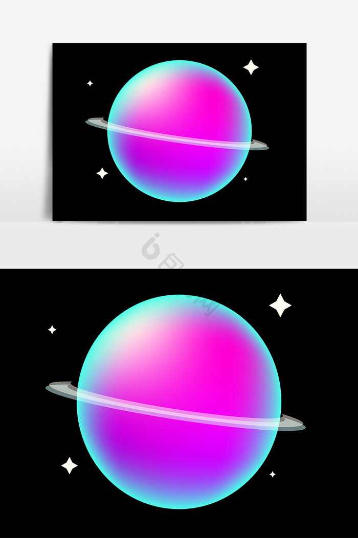 特殊质感星球透明星球星球AI图片