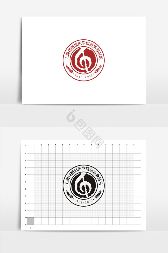 个性音乐学院VI标志logo图片