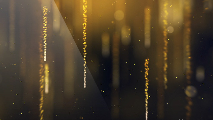 金色粒子线条光效动画素材背景特效视频