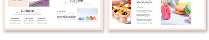 蛋糕甜品画册设计