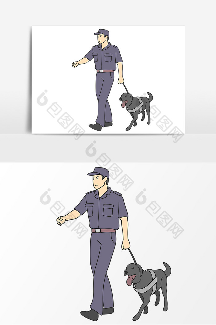 禁毒警察警犬导盲犬图片图片