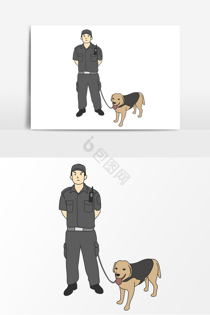 警察警犬禁毒犬图片