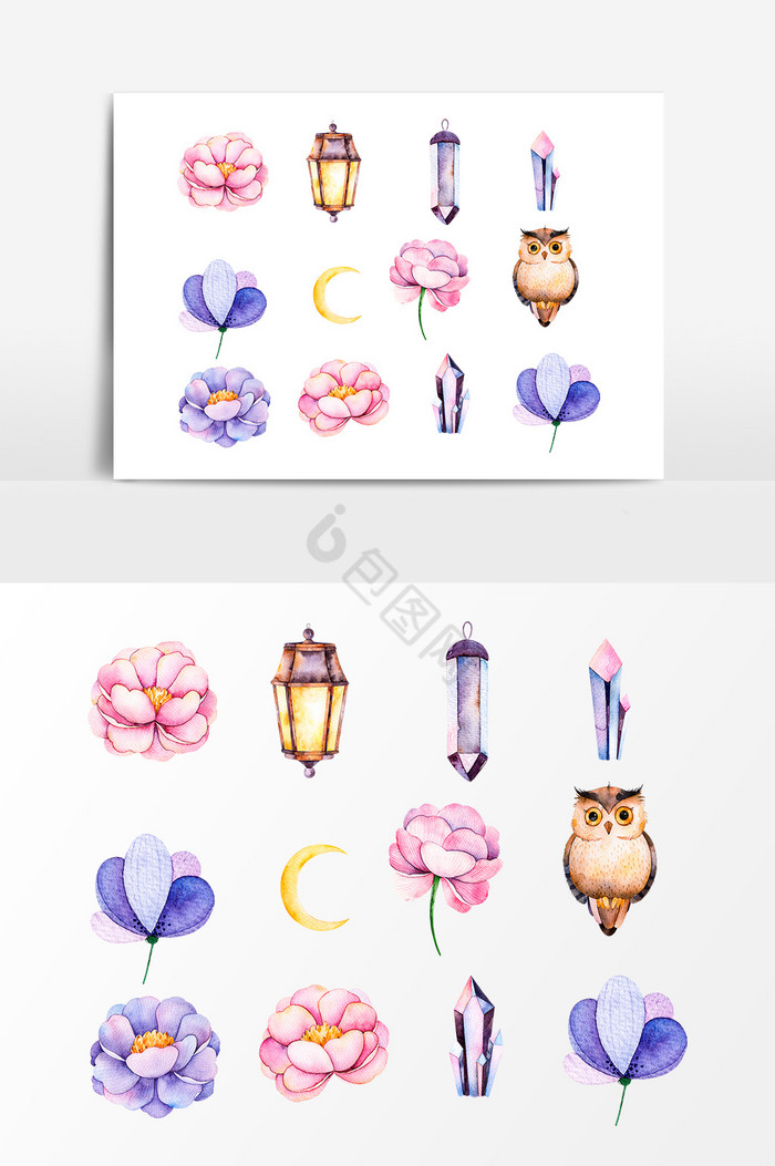 植物花朵灯罩图片