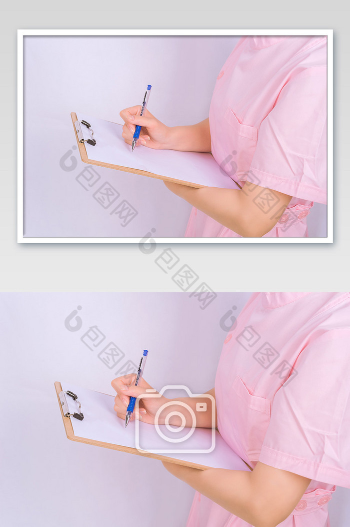 护士病历本签字高清动作素材图片图片